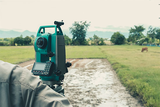 Land survey team